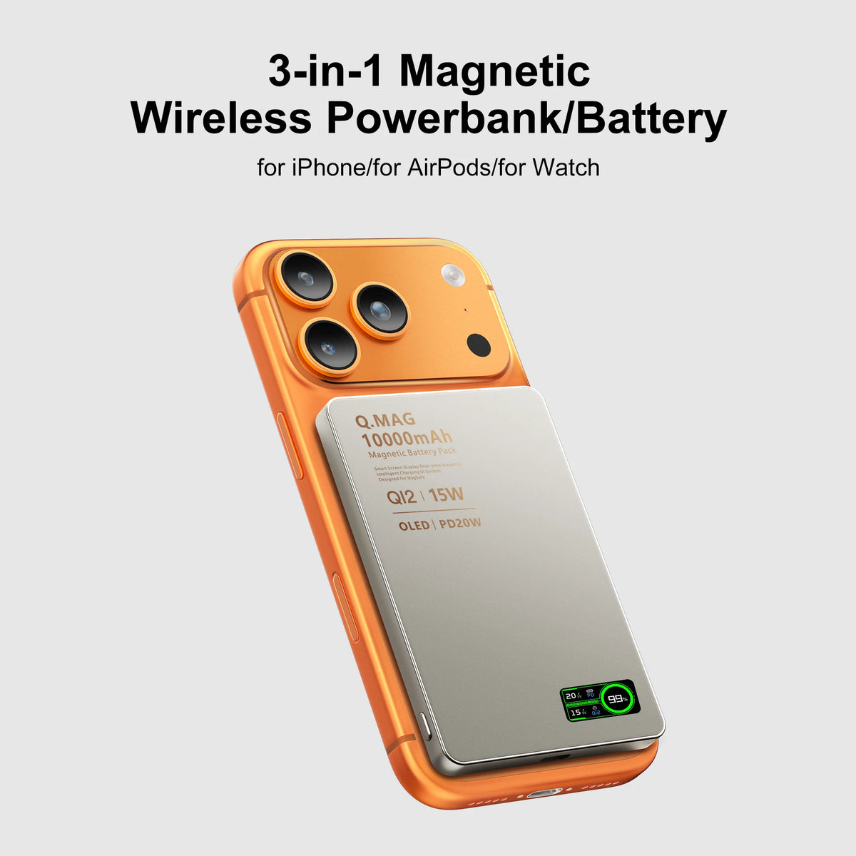 SnapCharge Magnetic Wireless Power Bank