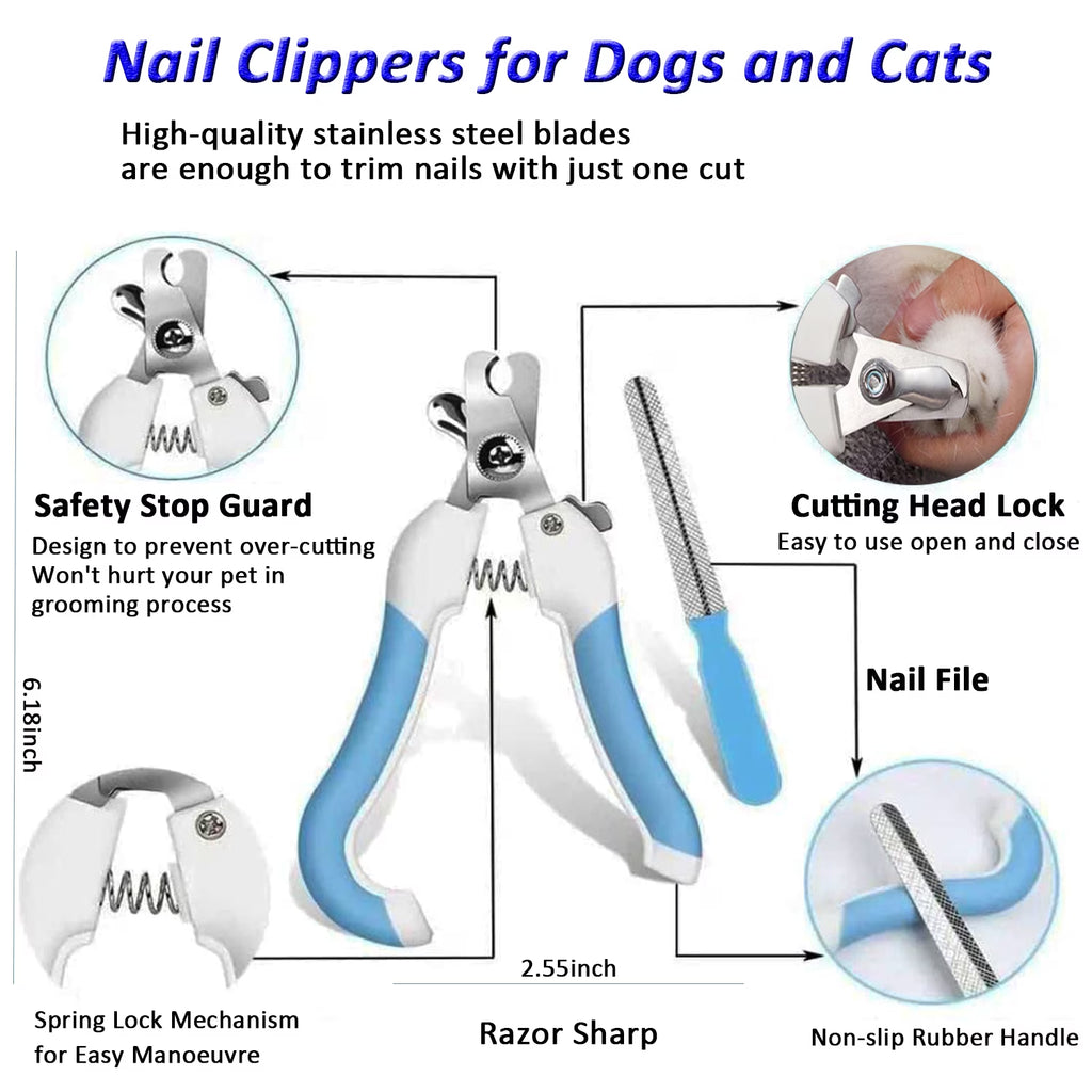 5 Pack Dog Grooming Scissors Set, Best Combo Dog Cat Grooming Kit, Professional